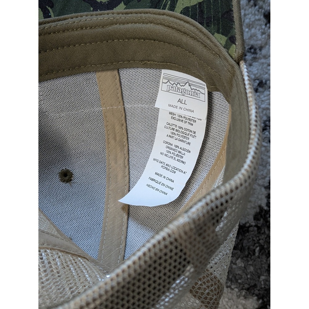 Patagonia Pickup Trucker Hat Tan Mesh Patch Outdoor Adventure Cap All Size - Picture 3 of 4